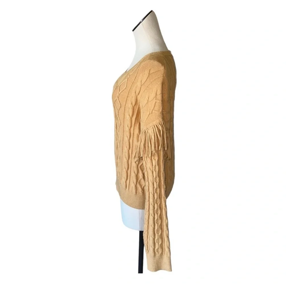 Philosophy Fringe Sleeve Detail super Soft Sweater Viscose Blend - Picture 3 of 7